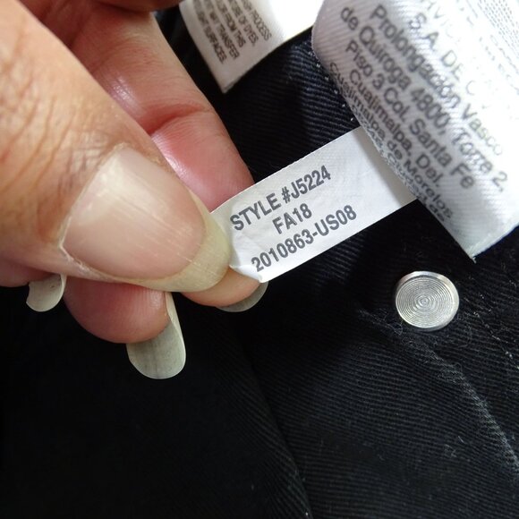 J Crew 484 Slim Black Skinny Jeans Men Size 32 x 34 Denim Zipper Fly Casual - Picture 8 of 14